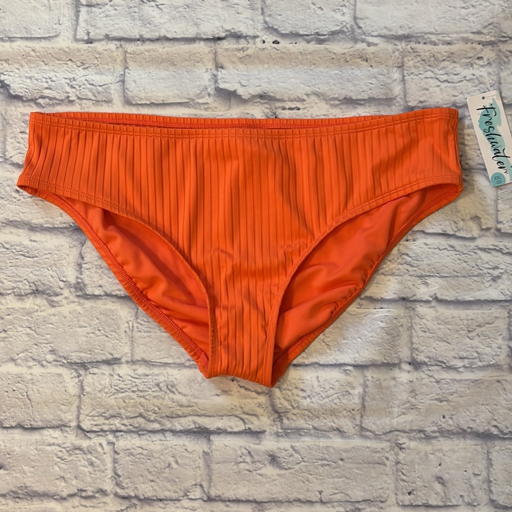 Freshwater Orange Ribbed Hipster Bikini Bottom Junior’s Size XXL/20 NWT